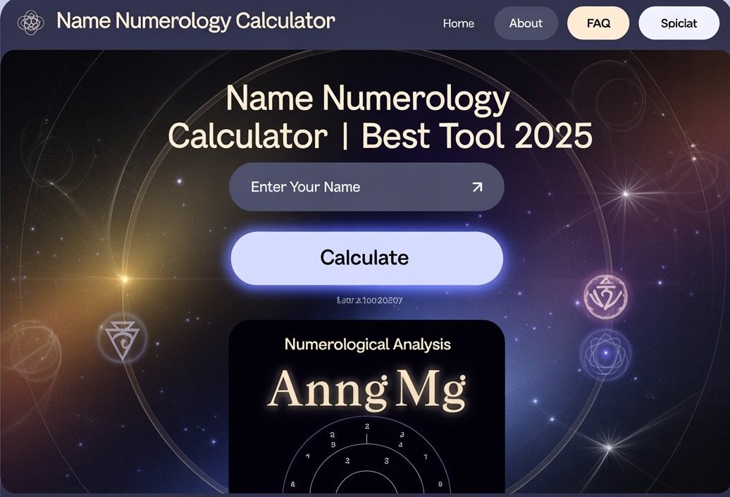 Name Numerology Calculator | Best Tool 2025
