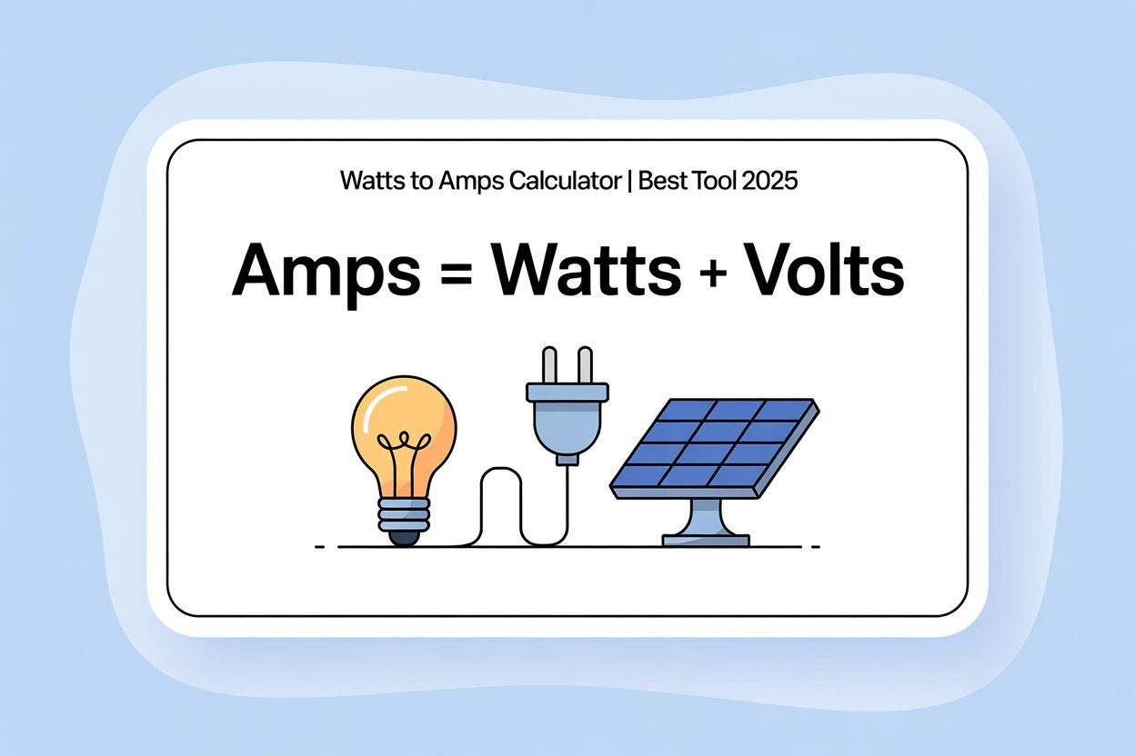 Watts to Amps Calculator