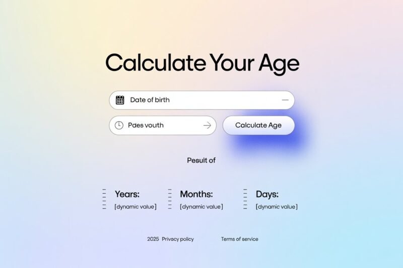 Chronological Age Calculator | Best Tool 2025