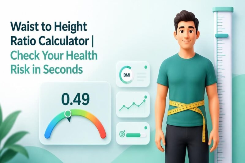 Waist to Height Ratio Calculator | Check Your Health Risk in Seconds
